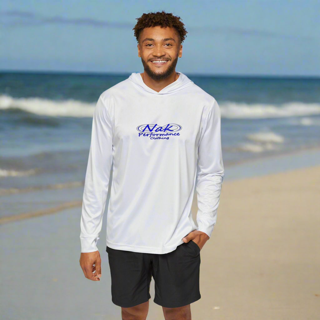 Men's Nak USA White Hoodie +50 SPF
