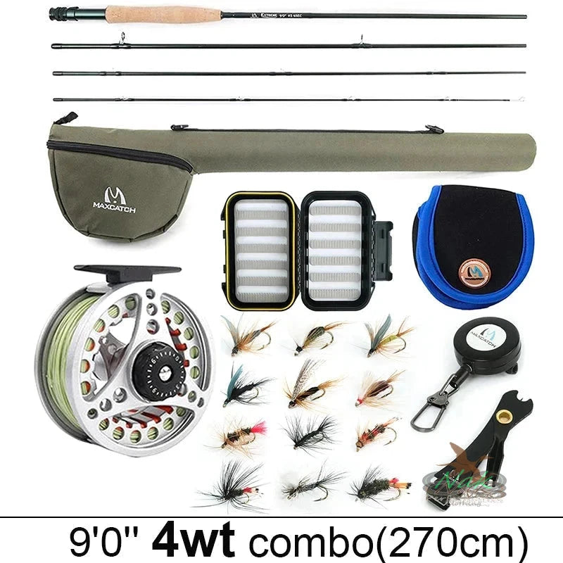Fly Fishing Combo 3/5/6/7/8 Weight, 4wt 9