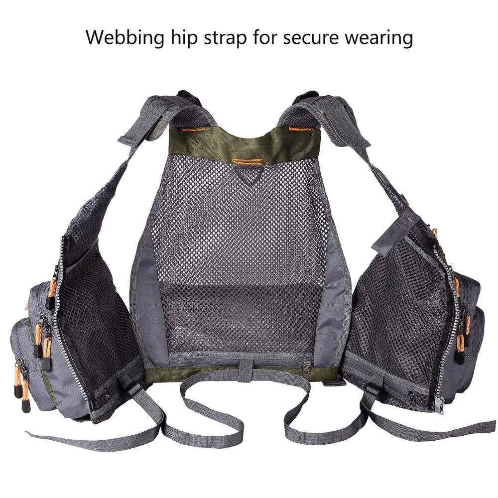 Breathable Fishing Vest, open