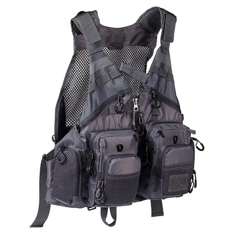 New Breathable and light weight Fishing pack/ vest, black