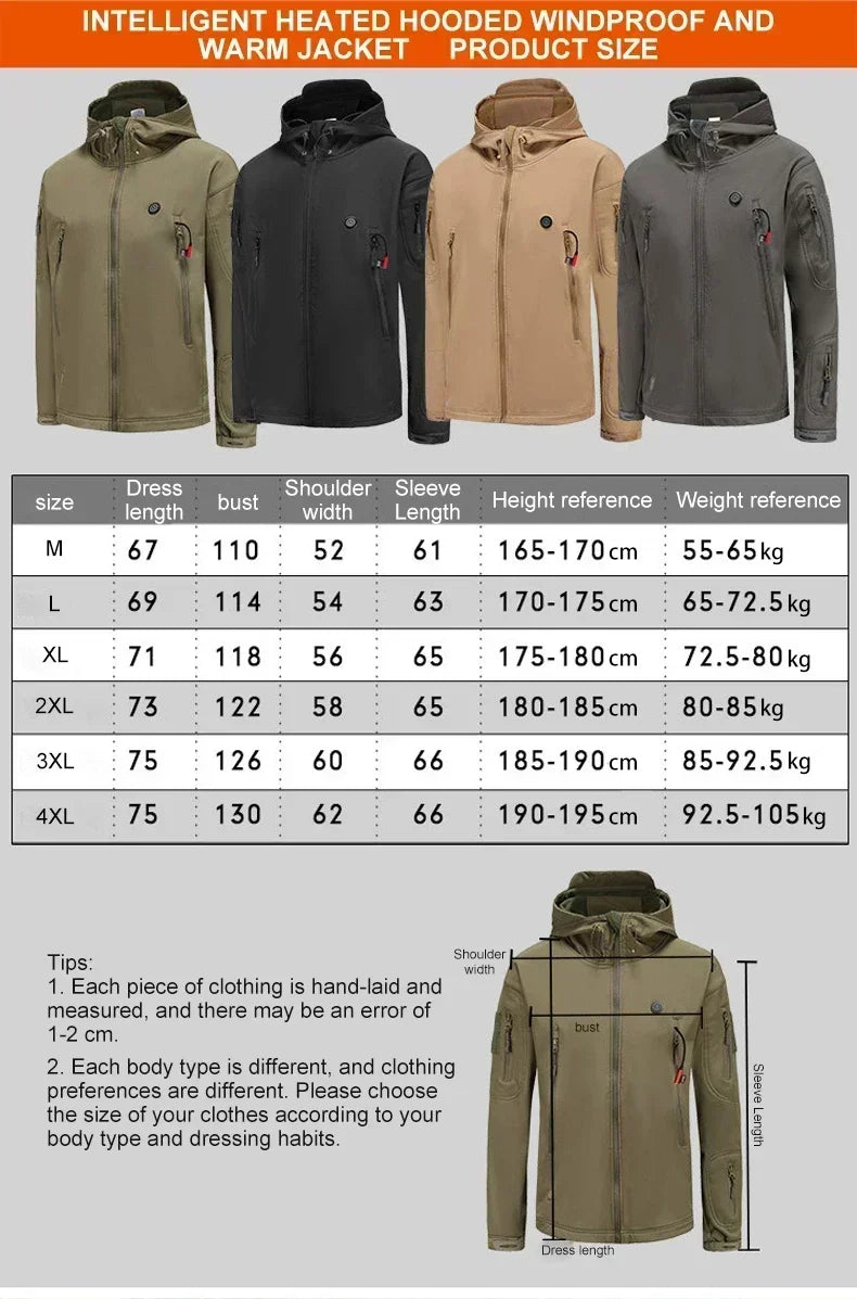 Nak Winter Electric Heating Jacket, guide