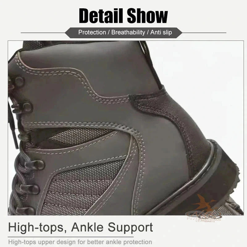 Fly Fishing Wading Boots Upstream Anti-Slippery Felt or Rubber Sole Rock Fishing Shoes The Fishing Outfit, detail