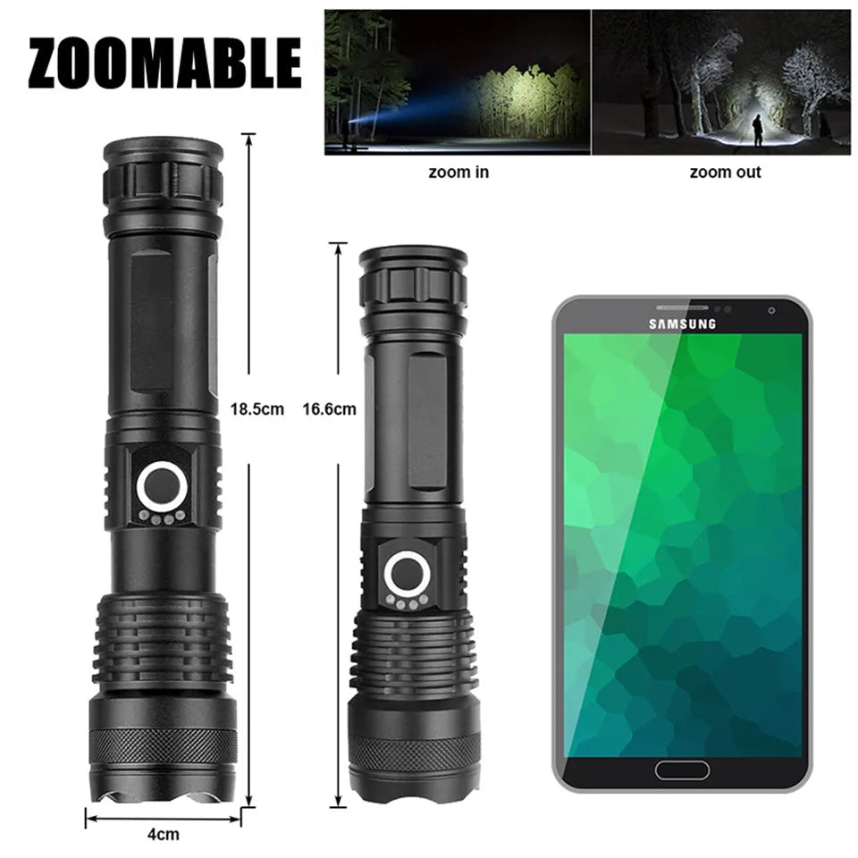 Flashlight xhp70, zoom