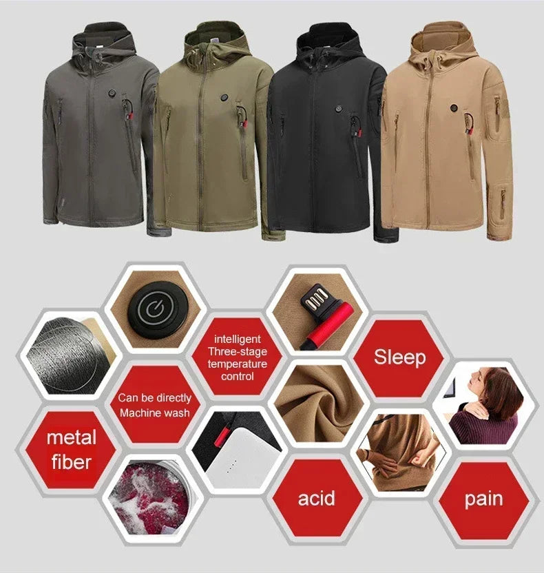 Nak Winter Electric Heating Jacket, feature
