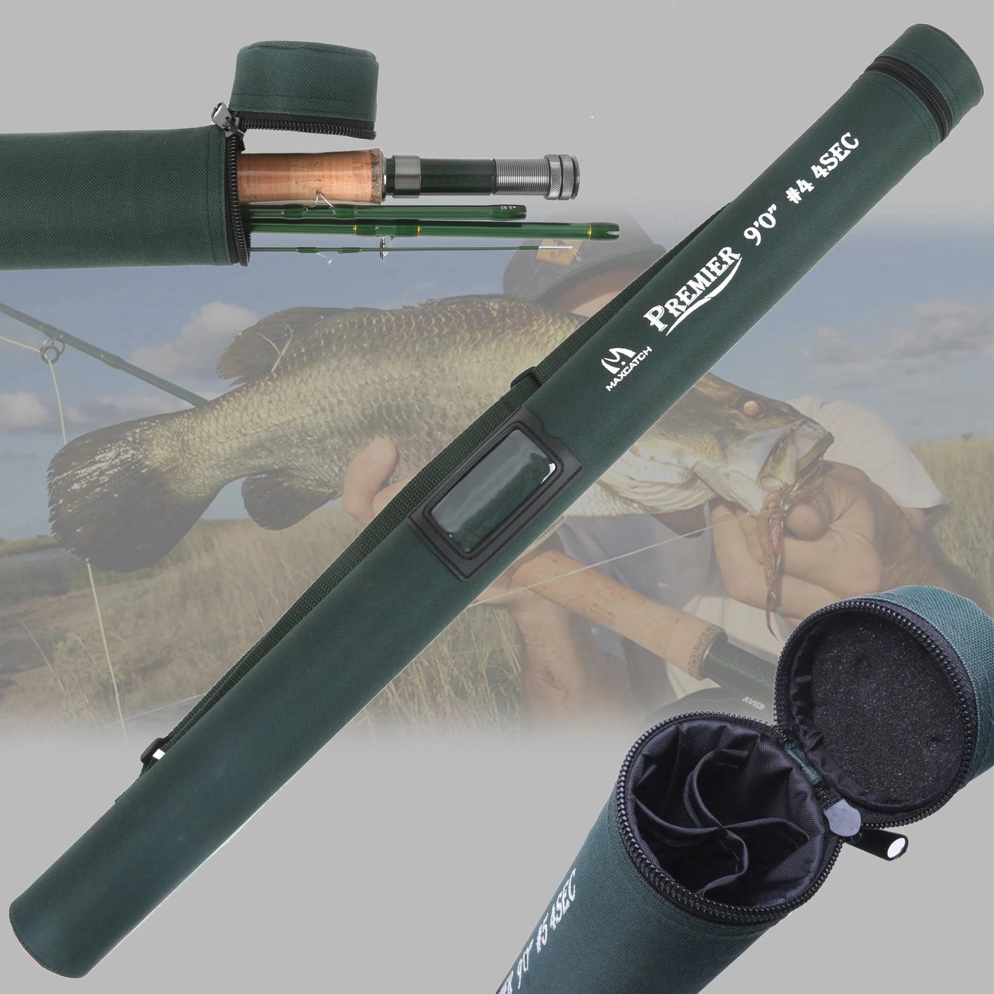 Premier 3-12wt 2.7M Fly Fishing Rod, case