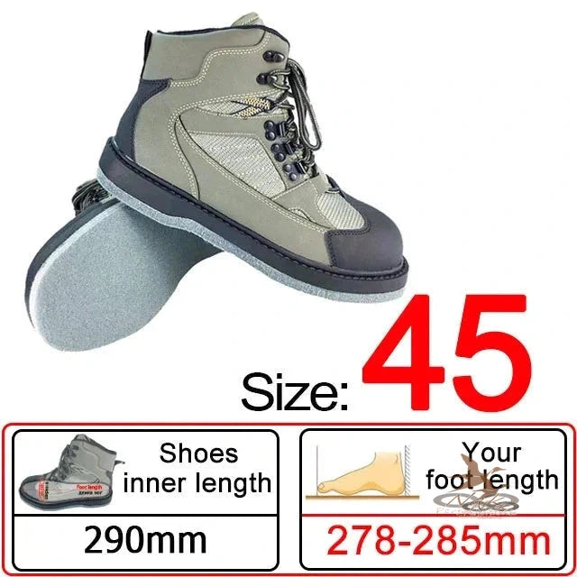 Fly Fishing Wading Boots tan 45