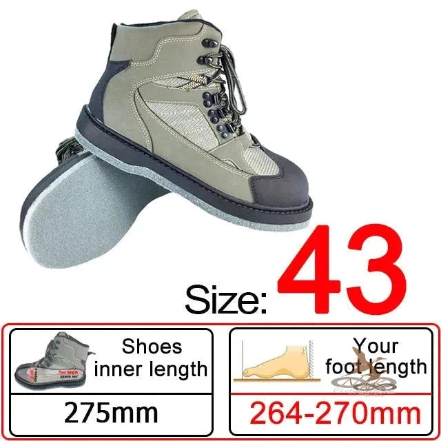 Fly Fishing Wading Boots tan 43