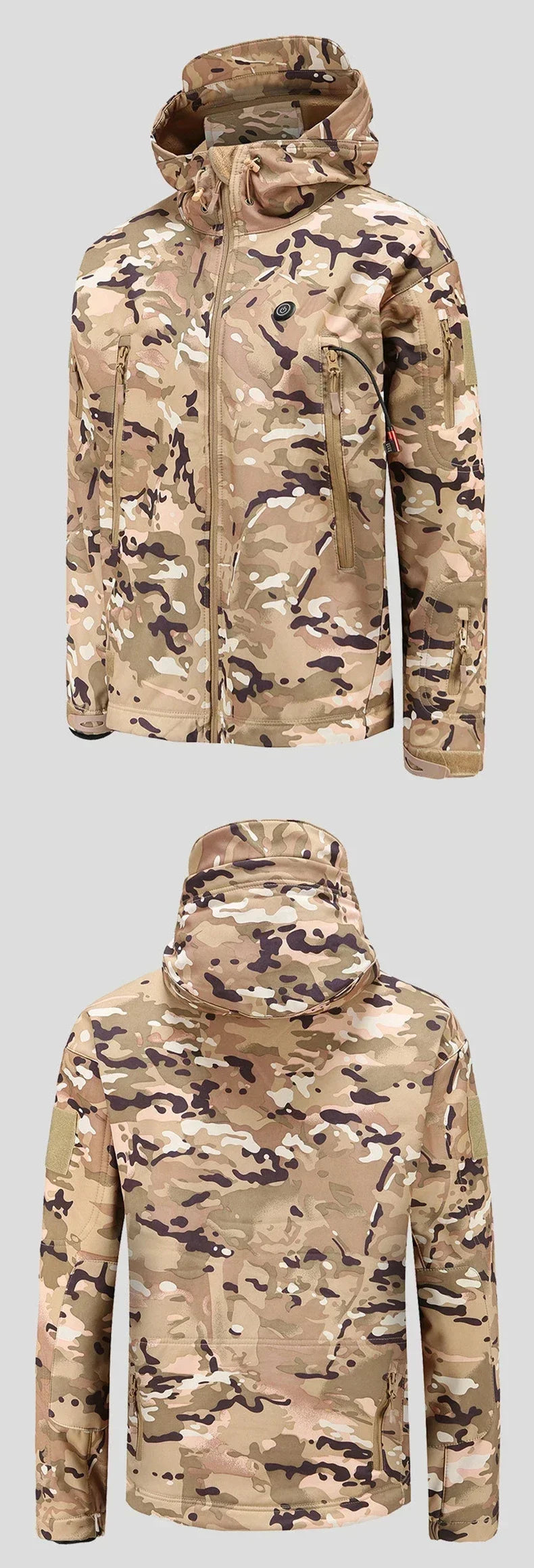 Nak Winter Electric Heating Jacket, camo multi
