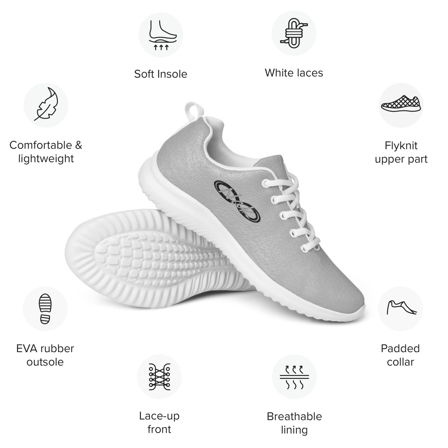 Nak Men’s athletic shoes, side