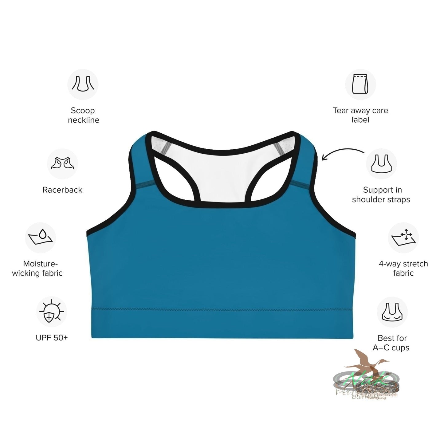 Nak Blue Sports Bra