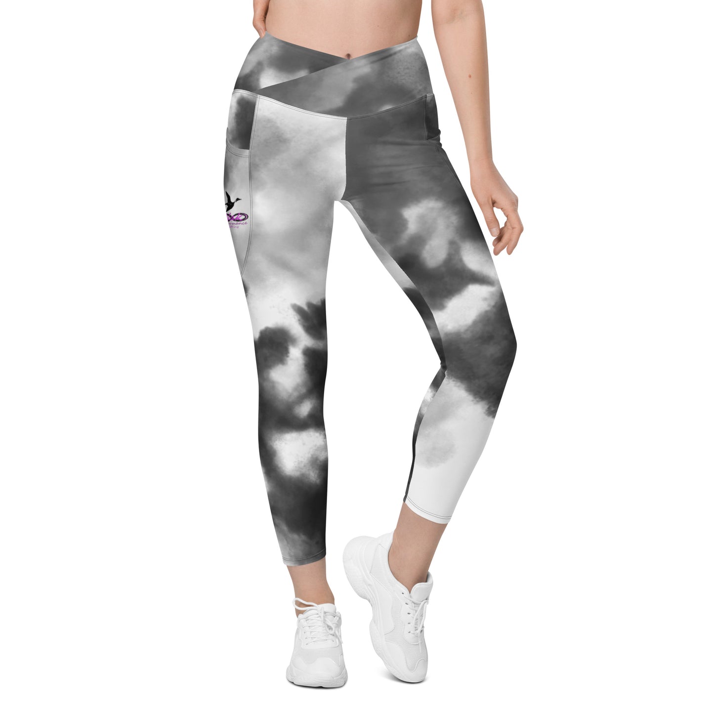 Crossover Nak leggings with Pockets, front