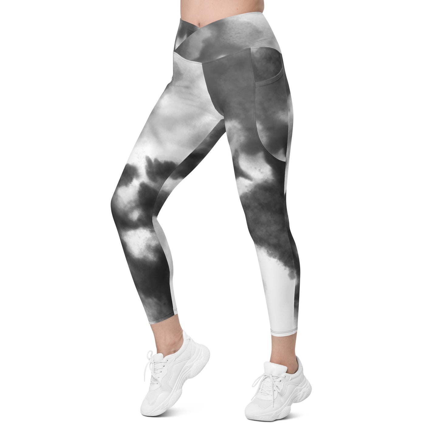 Crossover Nak leggings with Pockets, pockets side