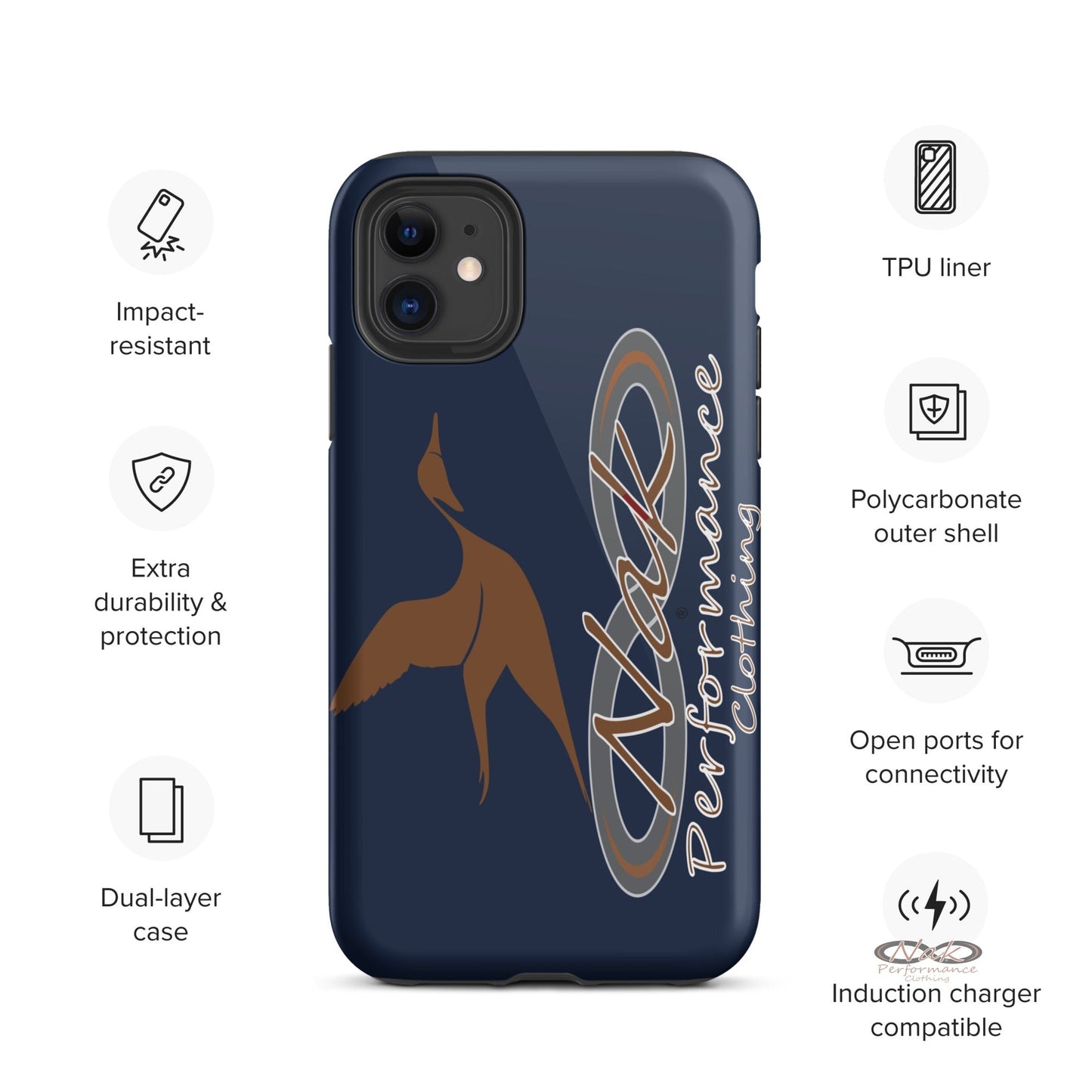Nak Pintail Navy Tough Case for iPhone®