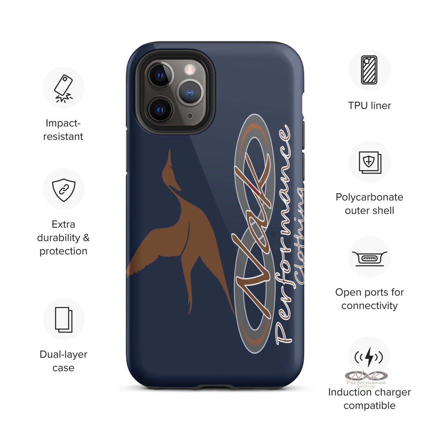 Nak Pintail Navy Tough Case for iPhone®