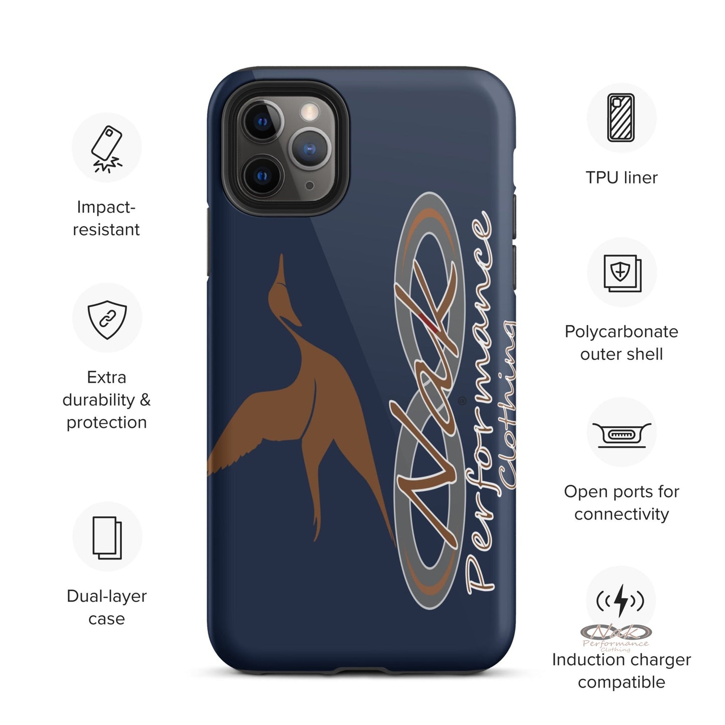 Nak Pintail Navy Tough Case for iPhone®