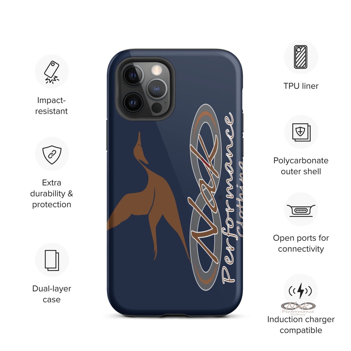 Nak Pintail Navy Tough Case for iPhone®