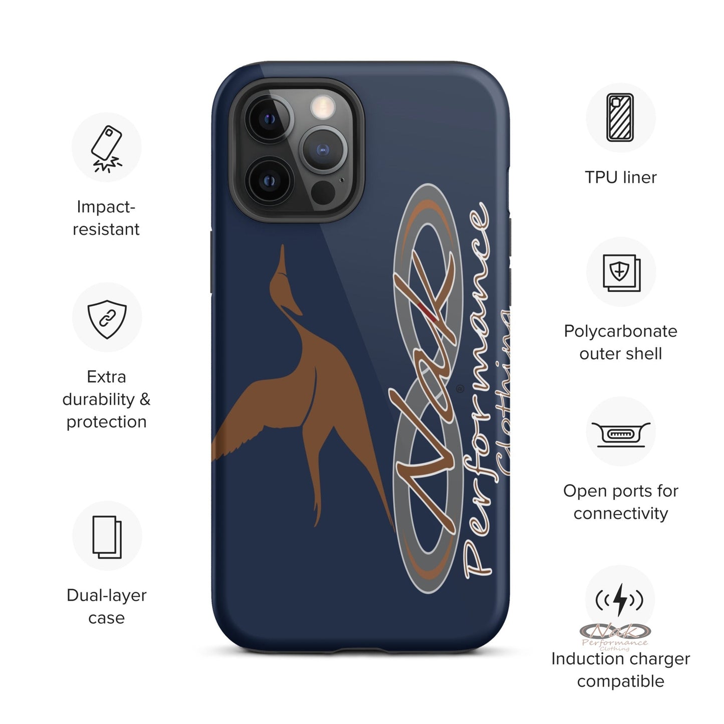 Nak Pintail Navy Tough Case for iPhone®