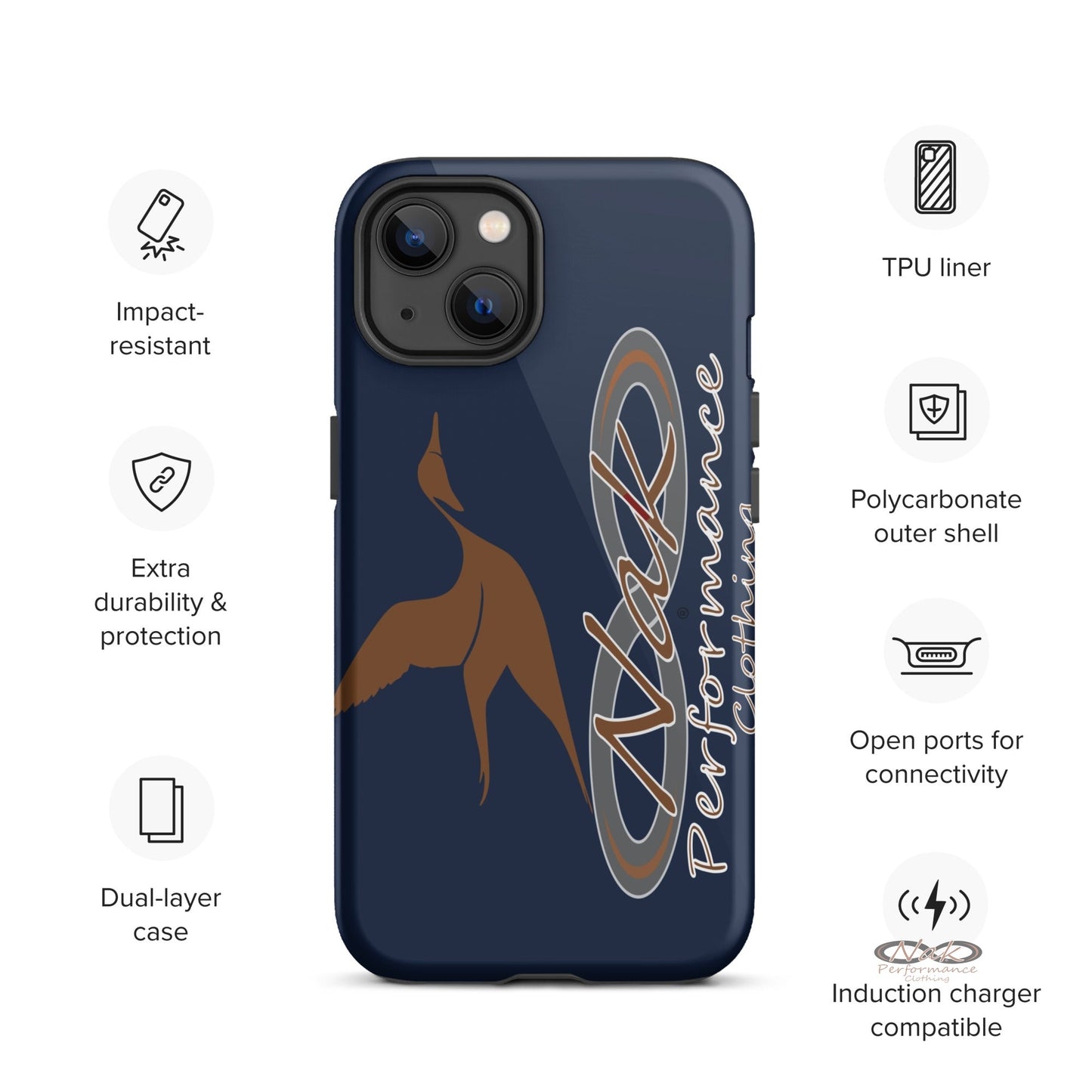 Nak Pintail Navy Tough Case for iPhone®
