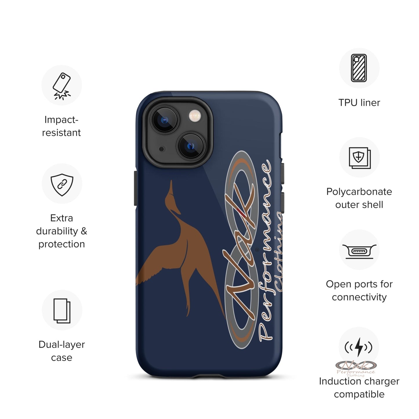 Nak Pintail Navy Tough Case for iPhone®