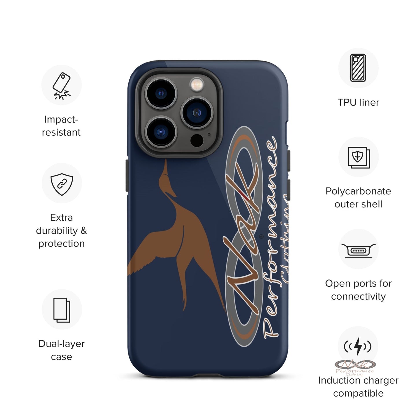Nak Pintail Navy Tough Case for iPhone®