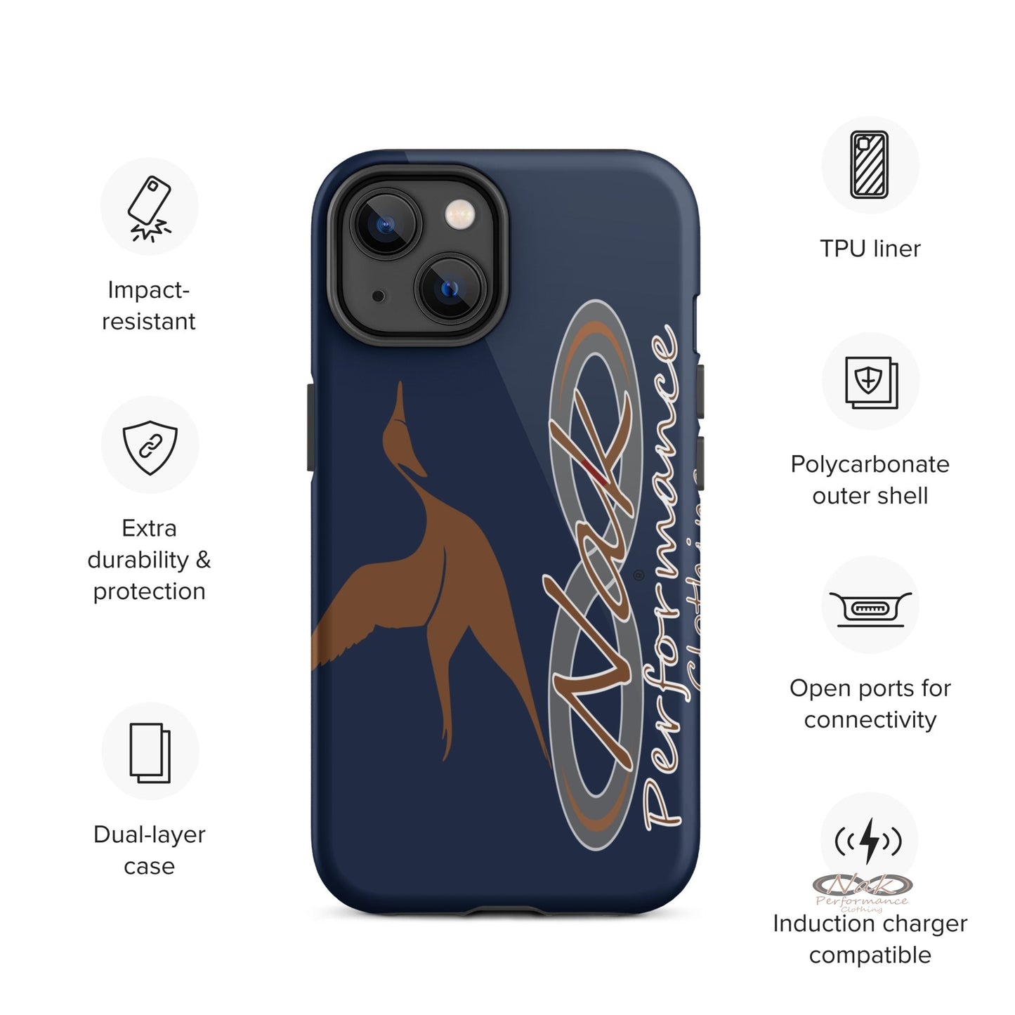 Nak Pintail Navy Tough Case for iPhone®