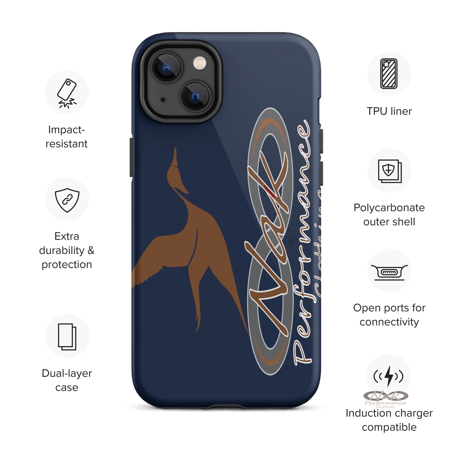 Nak Pintail Navy Tough Case for iPhone®