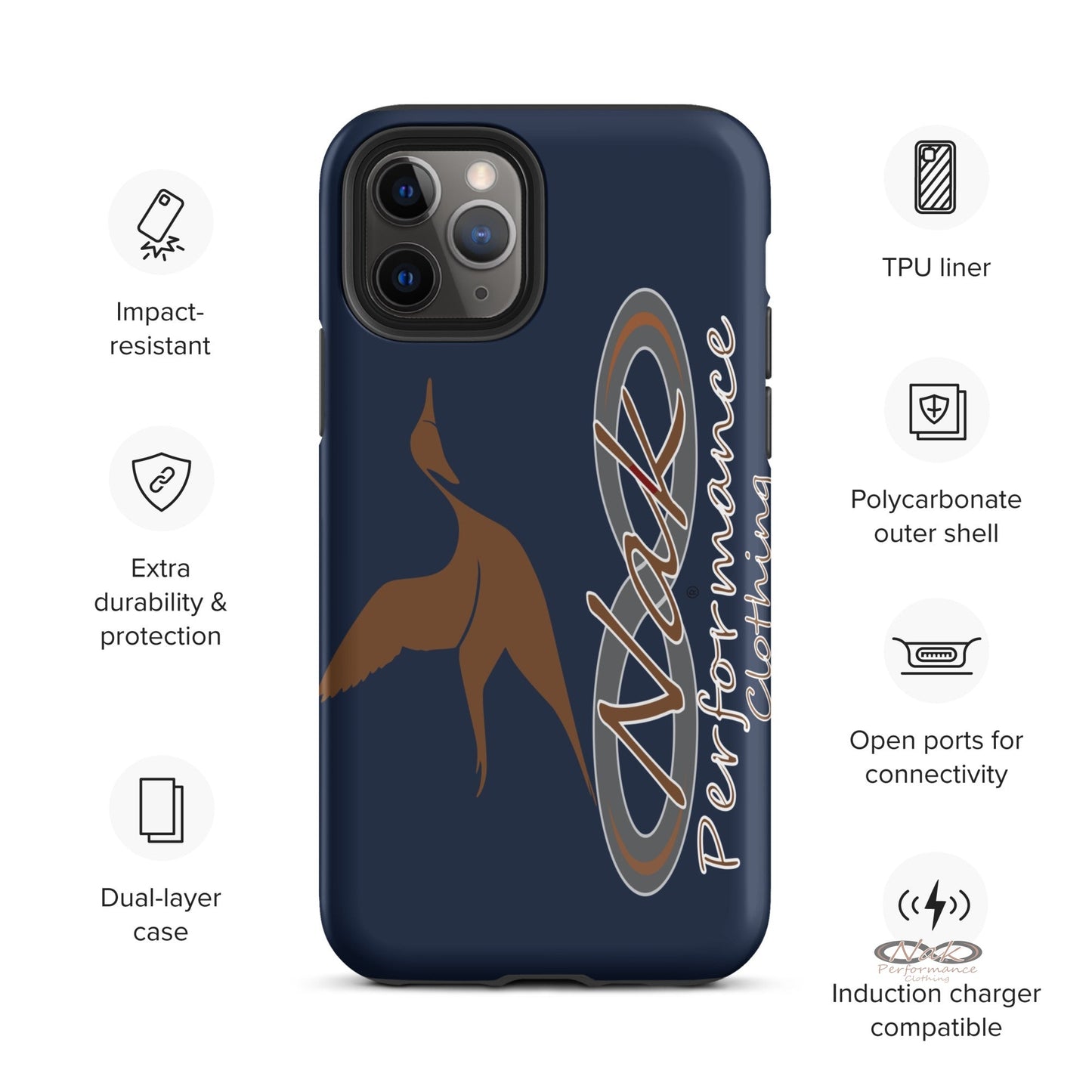 Nak Pintail Navy Tough Case for iPhone®