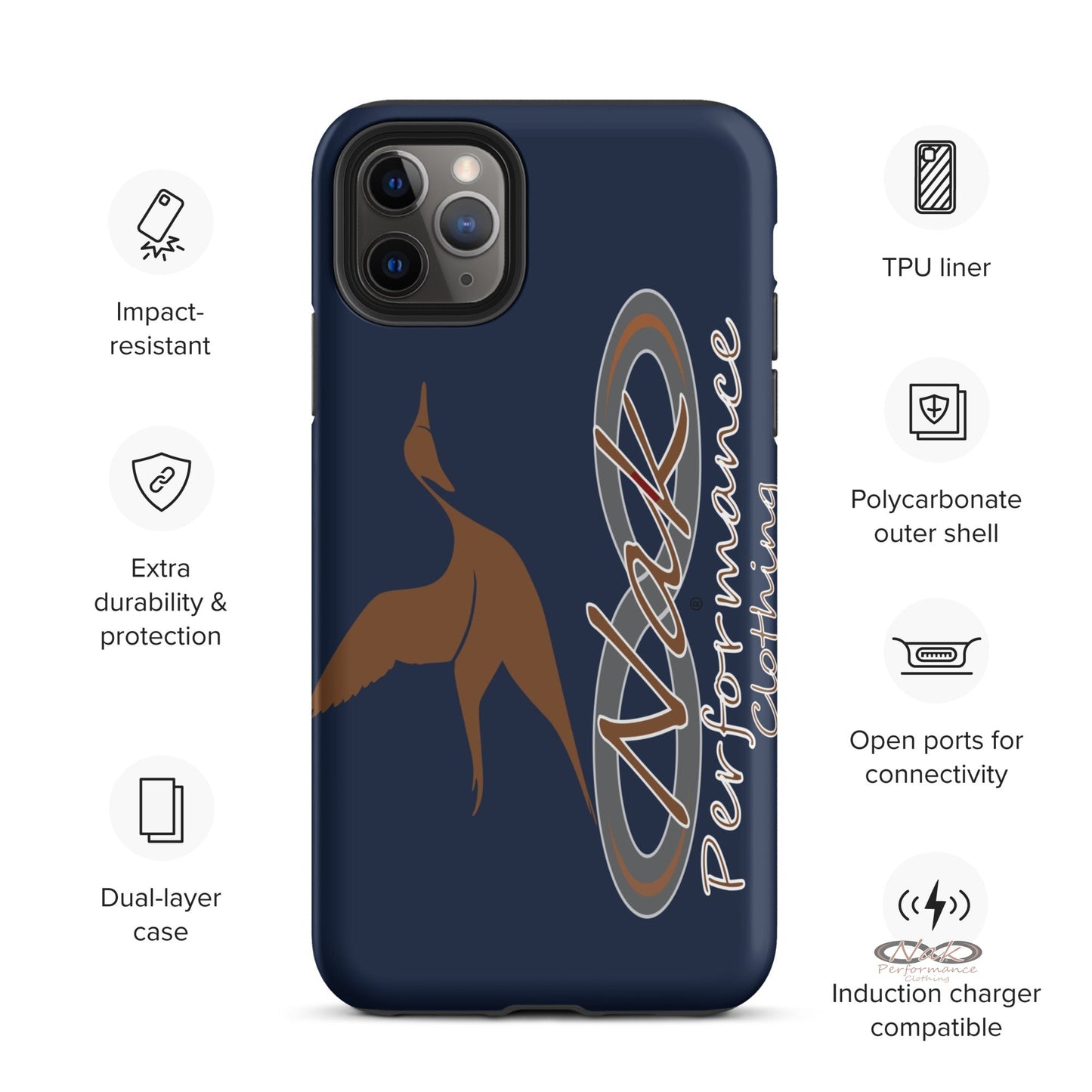 Nak Pintail Navy Tough Case for iPhone®
