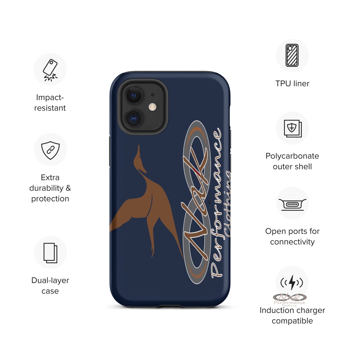 Nak Pintail Navy Tough Case for iPhone®