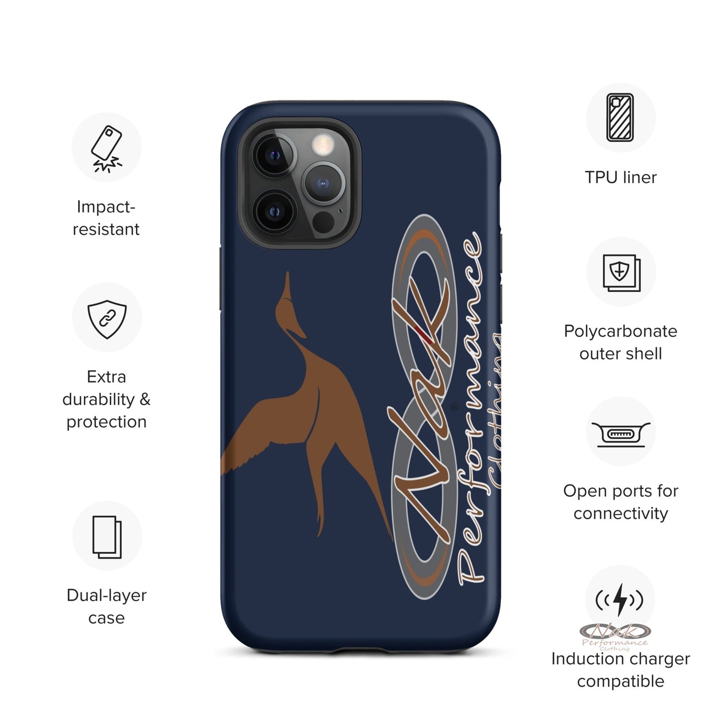 Nak Pintail Navy Tough Case for iPhone®