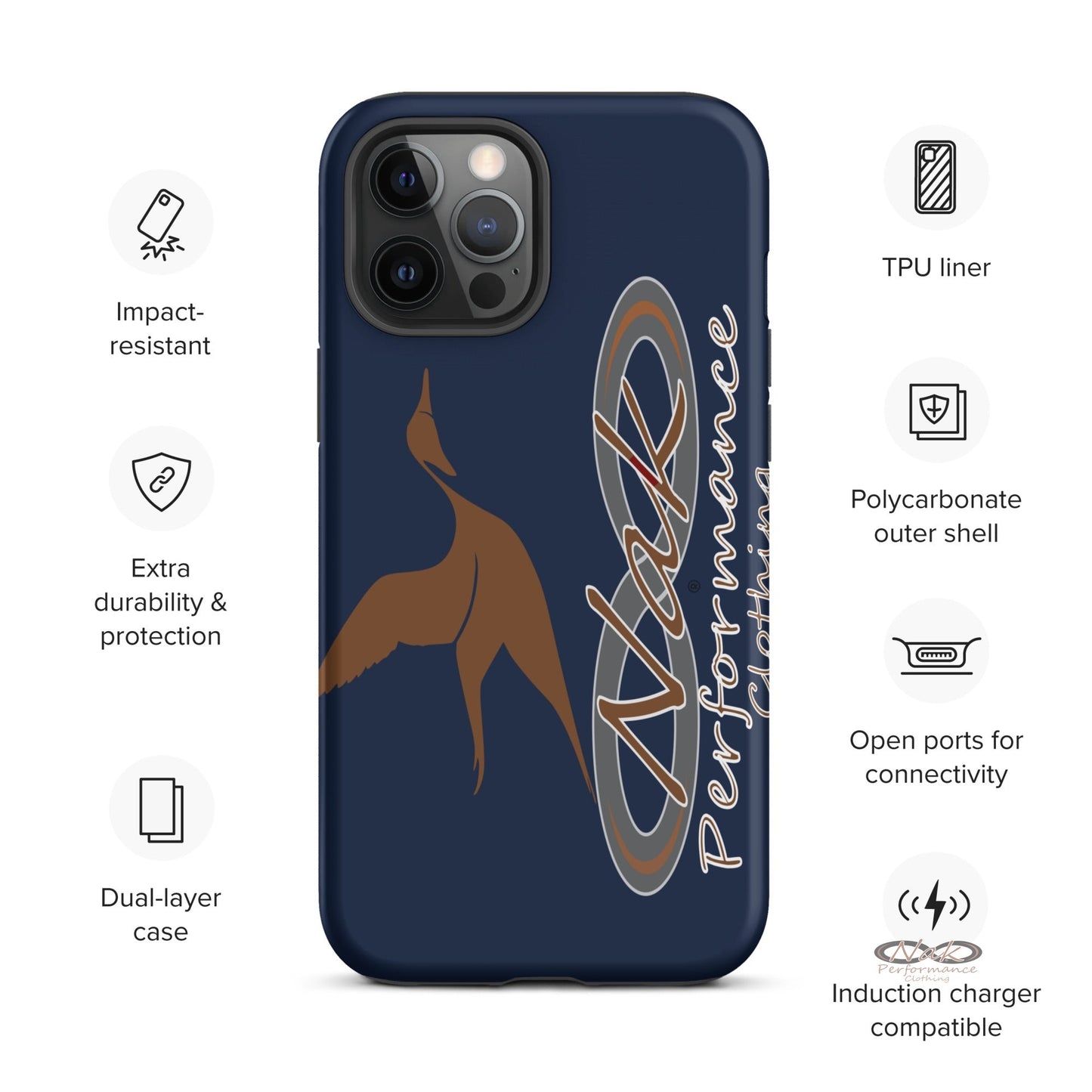 Nak Pintail Navy Tough Case for iPhone®