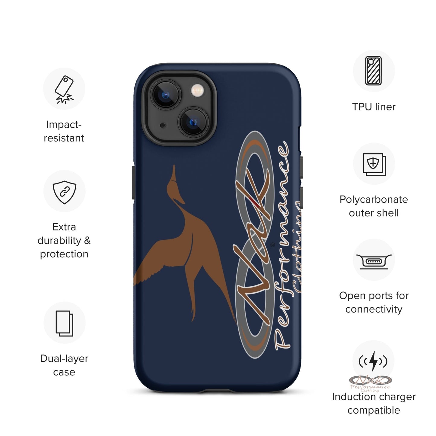 Nak Pintail Navy Tough Case for iPhone®