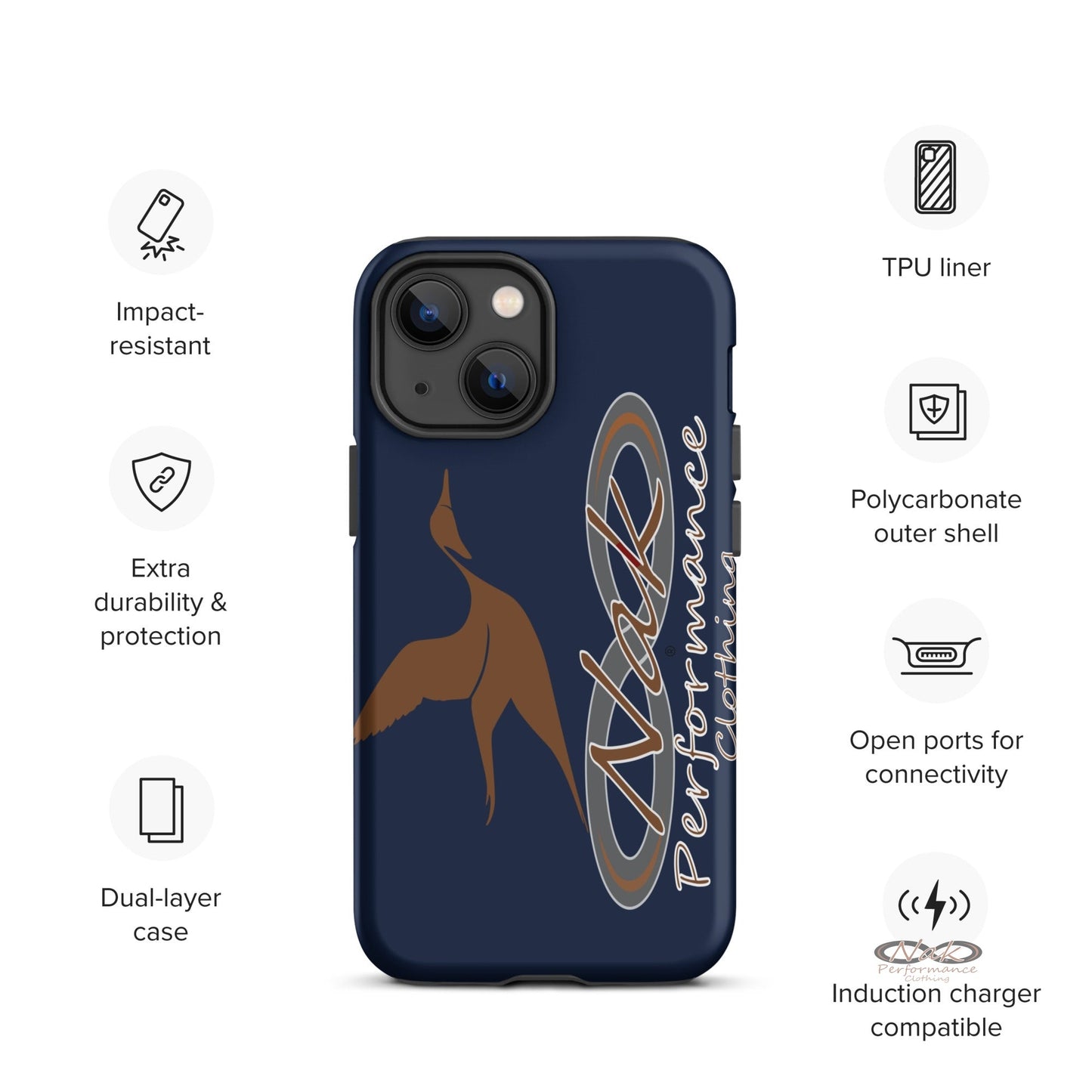 Nak Pintail Navy Tough Case for iPhone®