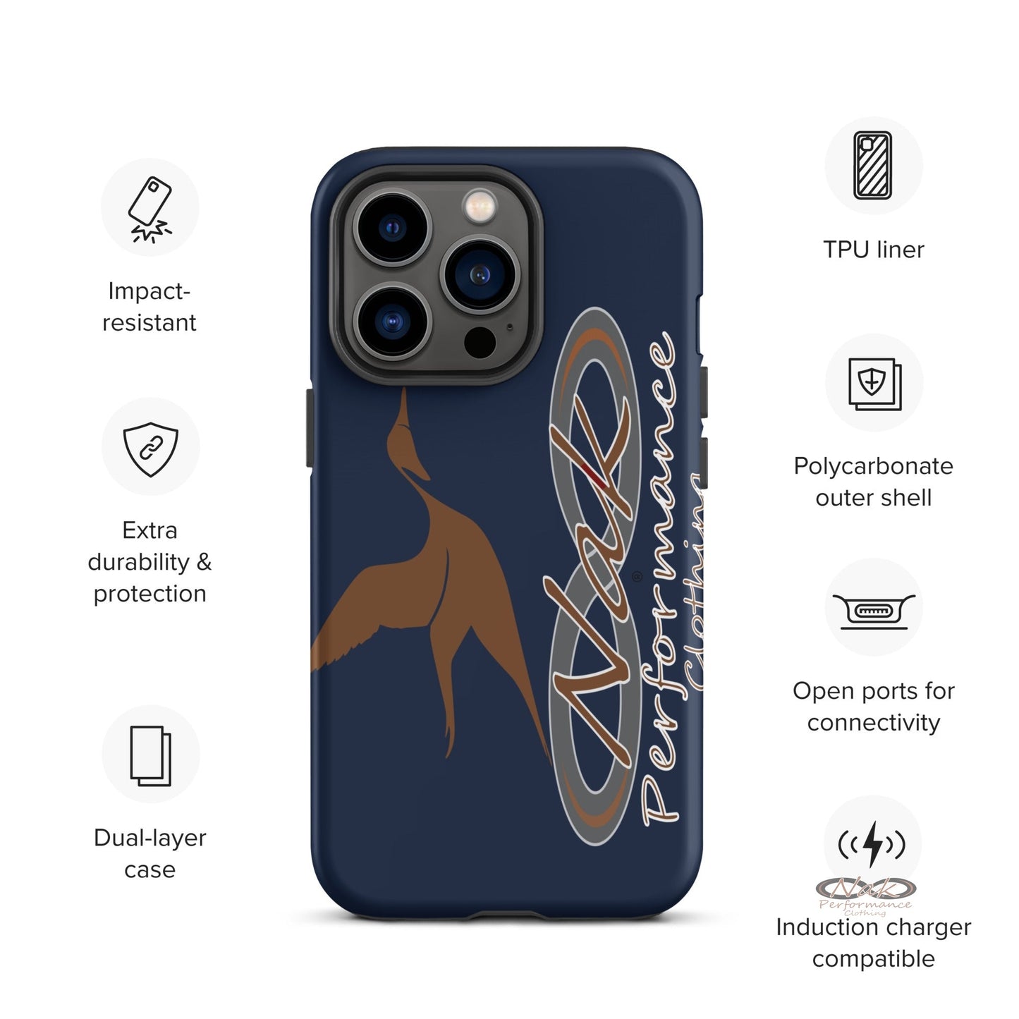 Nak Pintail Navy Tough Case for iPhone®