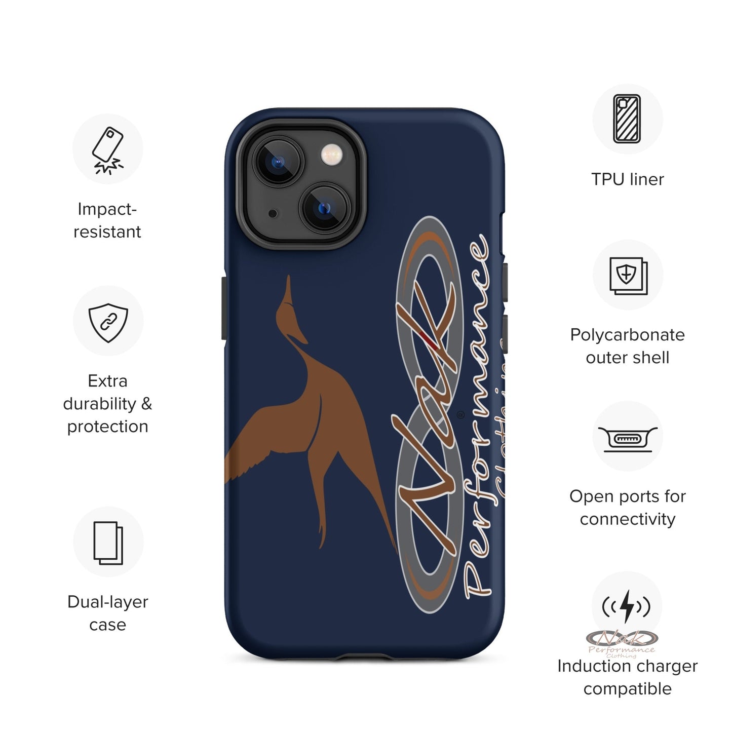 Nak Pintail Navy Tough Case for iPhone®