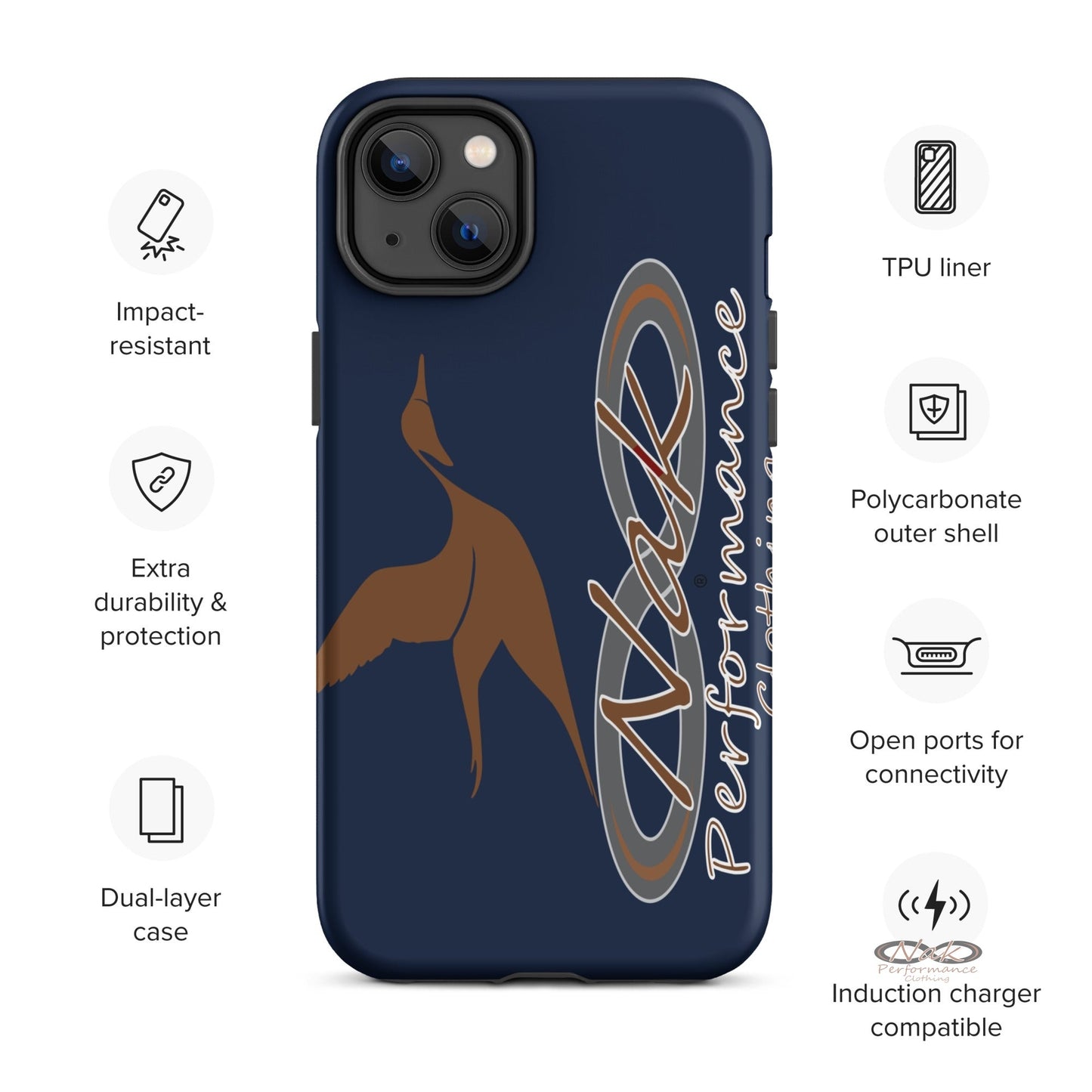 Nak Pintail Navy Tough Case for iPhone®