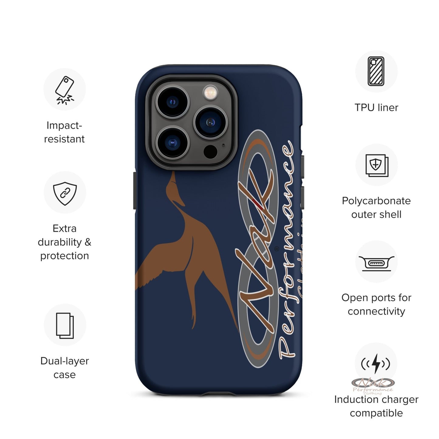 Nak Pintail Navy Tough Case for iPhone®