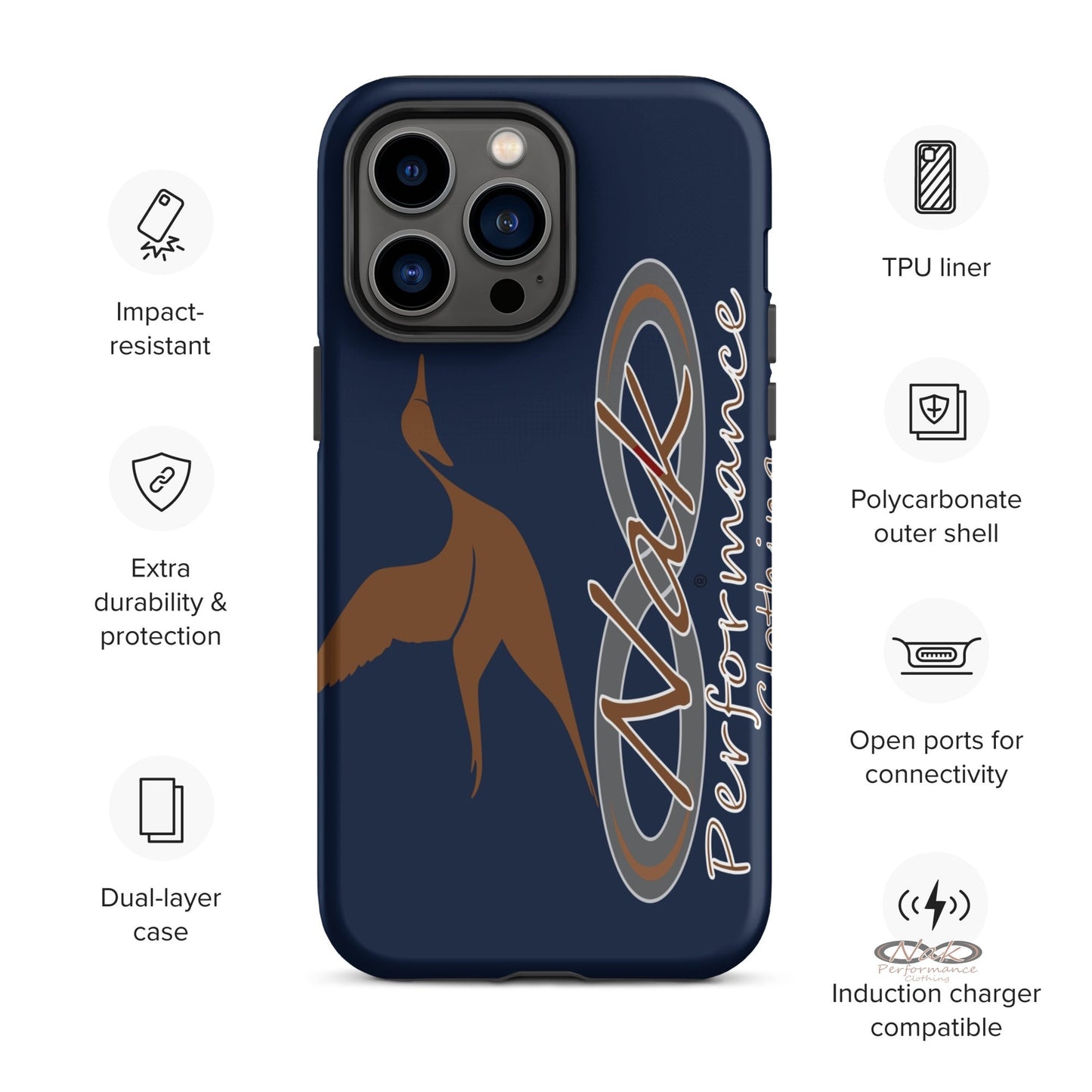 Nak Pintail Navy Tough Case for iPhone®