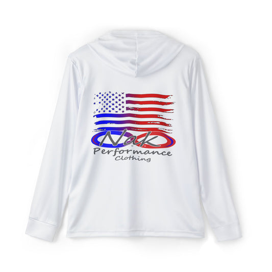 Women's Nak USA White Hoodie +50 SPF