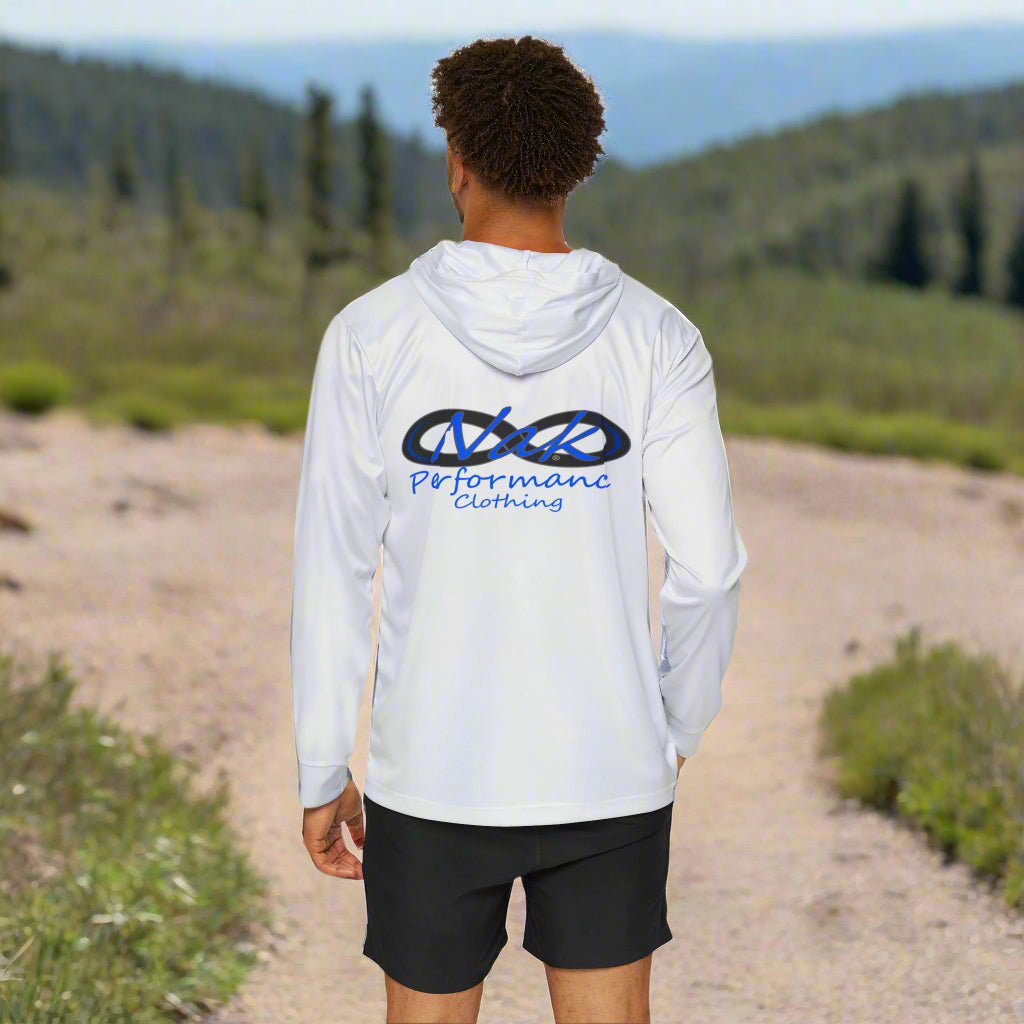 Sports Hoodie for Men - SPF +50 white
