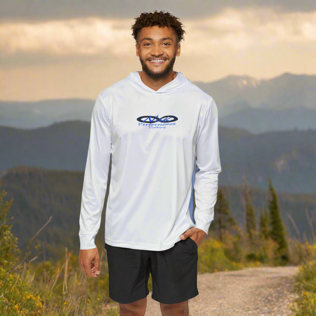Sports Hoodie for Men - SPF +50 white