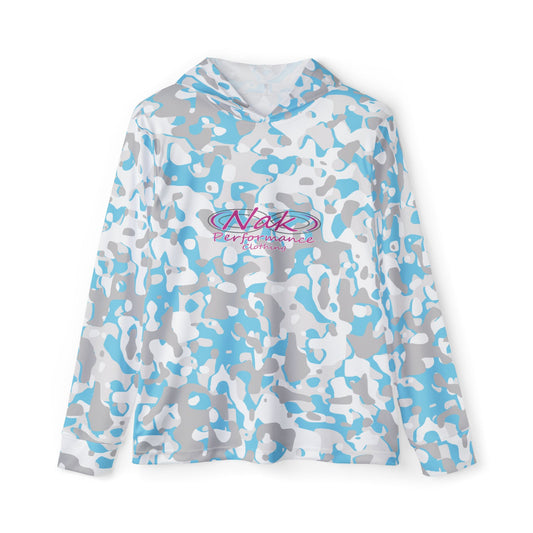 Women's Nak Hoodie - SPF +50 Largemouth Baby Blue Camo