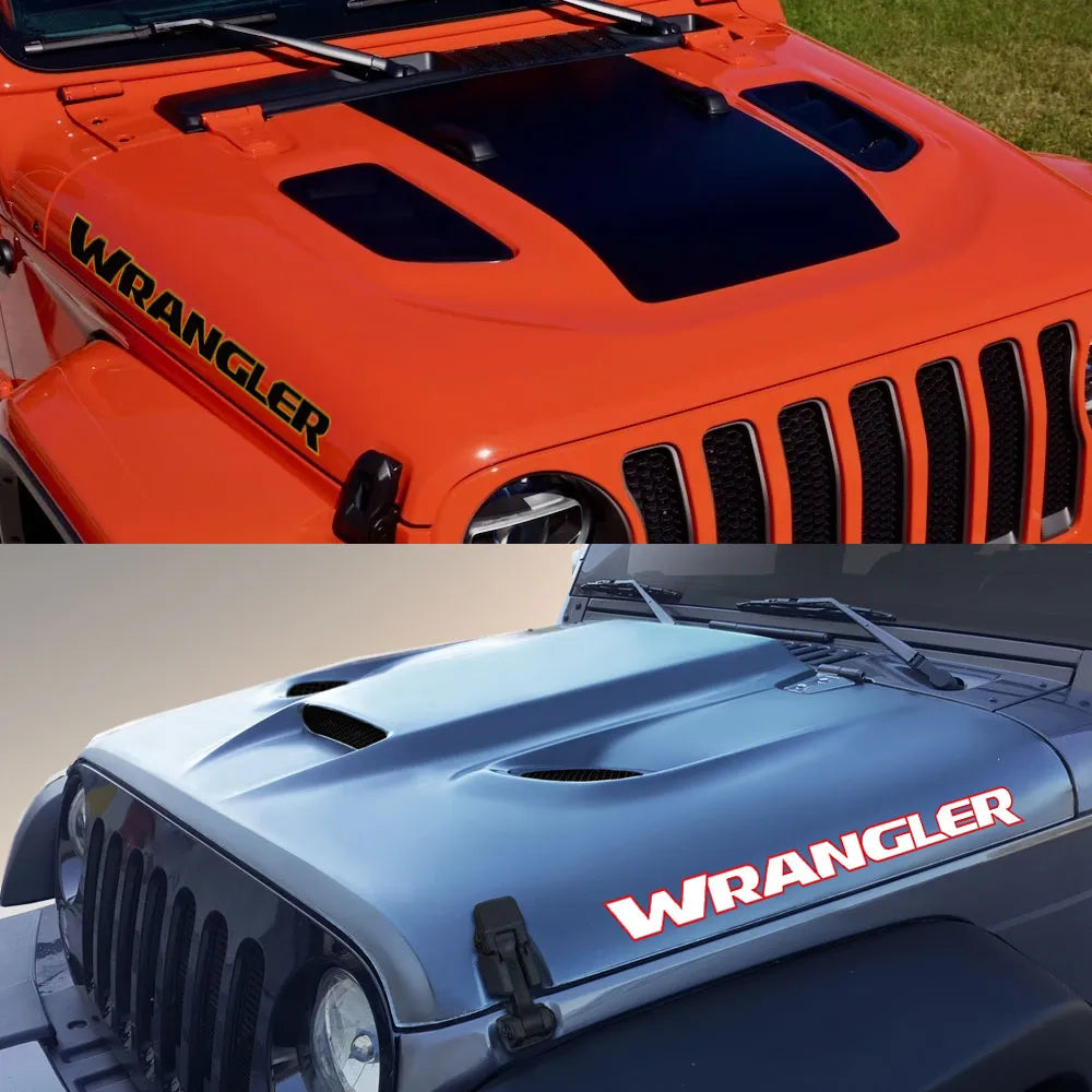 Wrangler Hood Decals JK JL TJ YJ