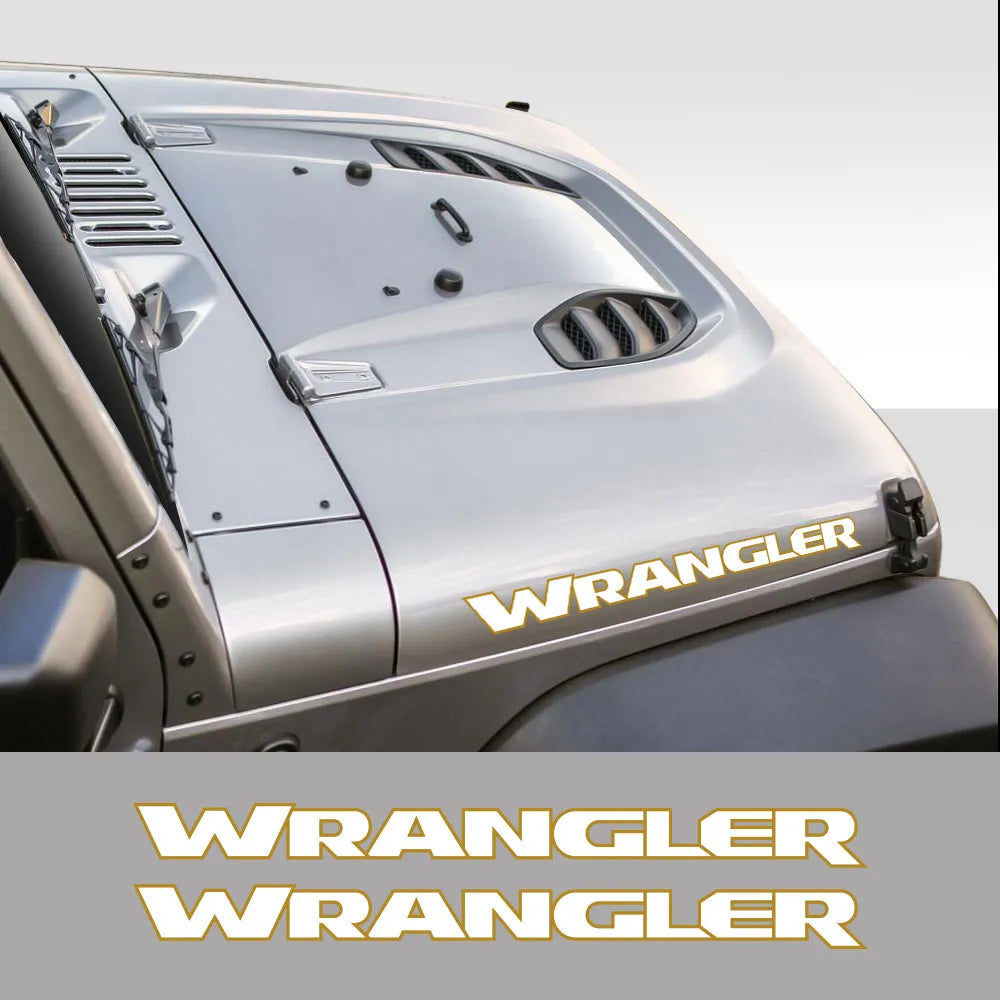 Wrangler Hood Decals JK JL TJ YJ