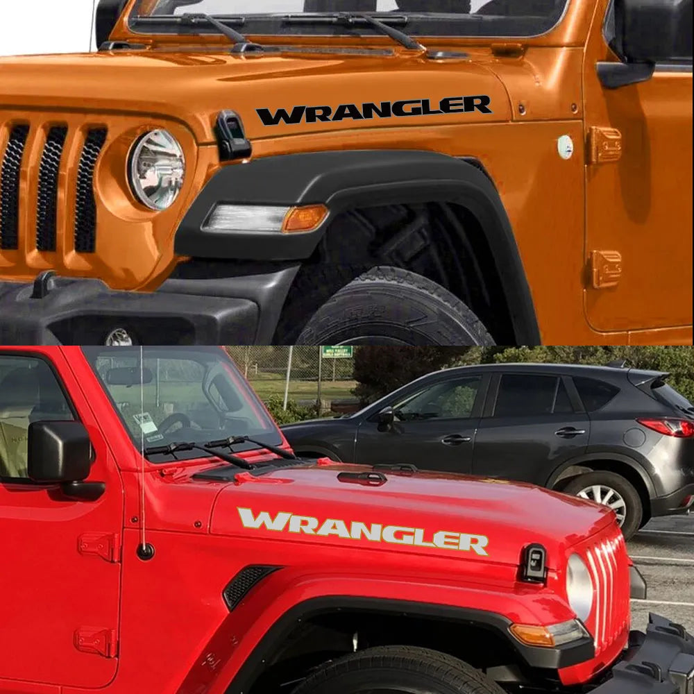 Wrangler Hood Decals JK JL TJ YJ