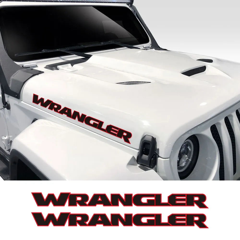 Wrangler Hood Decals JK JL TJ YJ