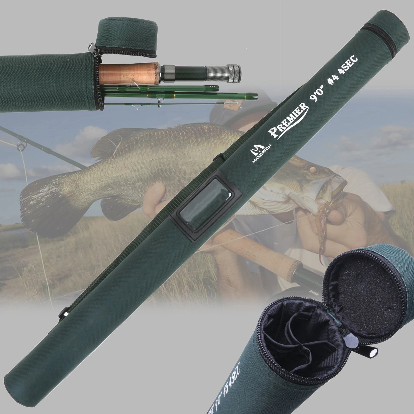 3-12wt 9ft Fly Fishing Rod 
 4 section