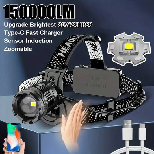 150000 Lumen LED Headlamp