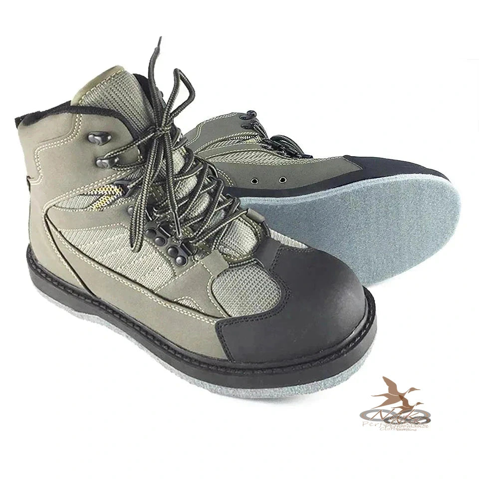 Fly Fishing Wading Boots Upstream Anti-Slippery Felt or Rubber Sole Rock Fishing Shoes The Fishing Outfit