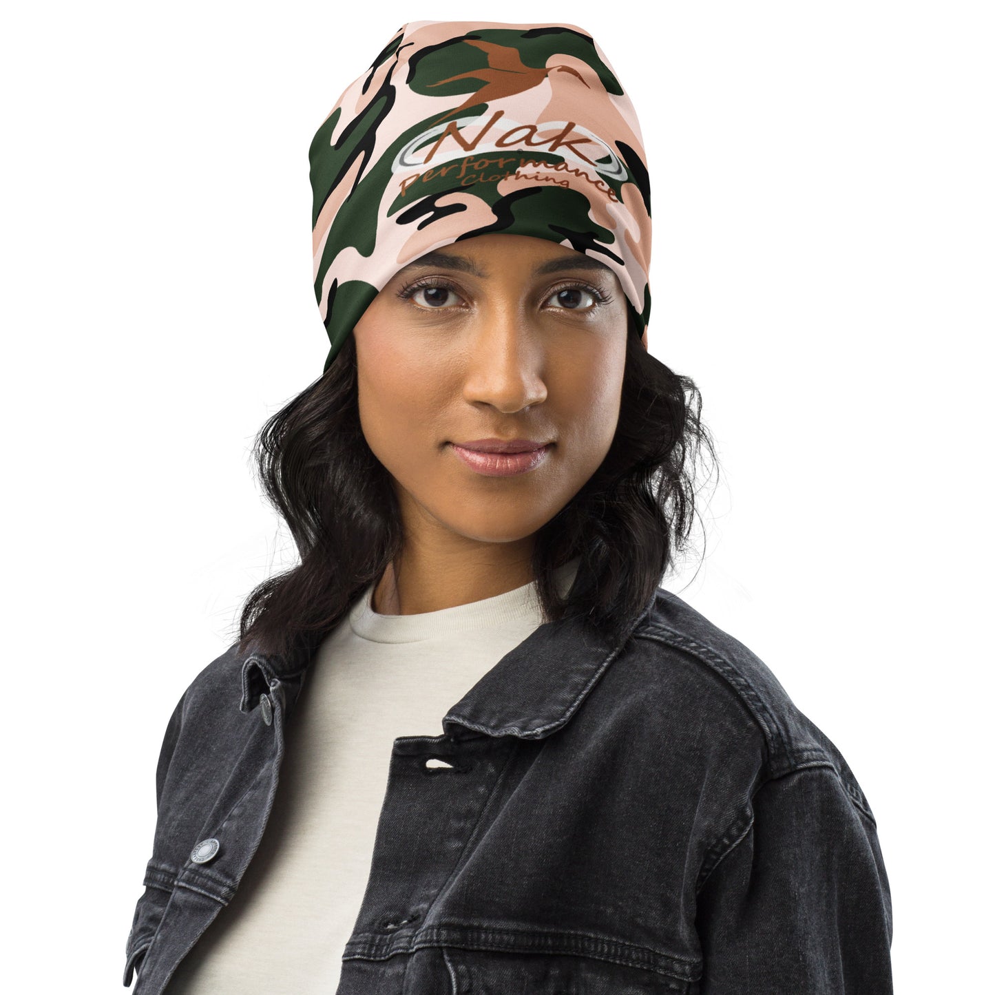 Nak Pink Camo Pintail Beanie